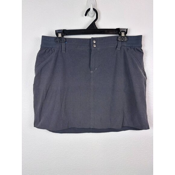 Kuhl women's 12 charcoal grey hiking outdoors athletic skort skirt - Picture 1 of 9